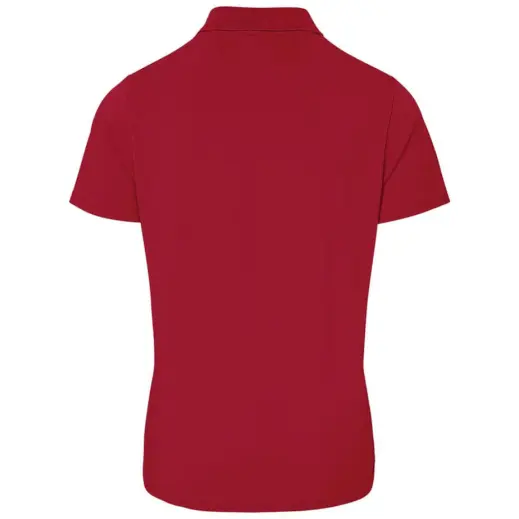 Mens Prima Stretch Golf Shirt Red Back